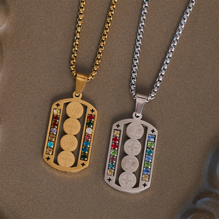 Christianartworkshop Polished St. Benedict Medallion Necklace: Token Of Soothing Daily Spiritual Calm - image 4