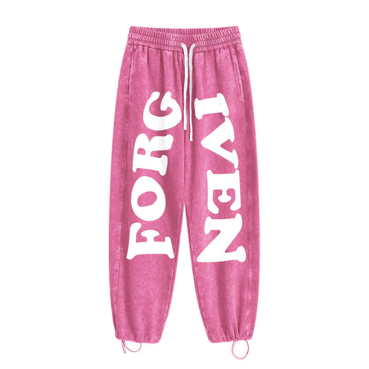 Christianartworkshop Forgiven Statement Wide Leg Washed Sweatpants - image 42