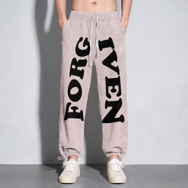 Christianartworkshop Forgiven Statement Wide Leg Washed Sweatpants - image 30