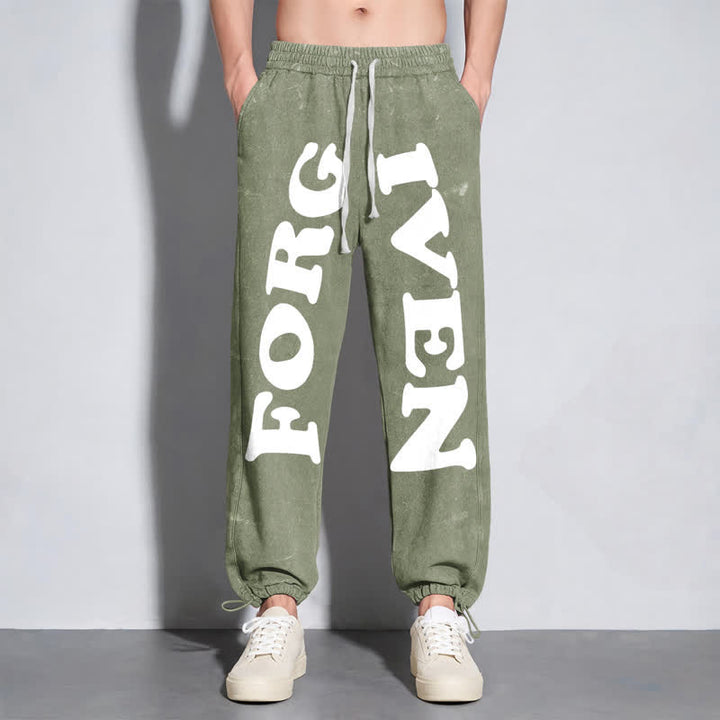Christianartworkshop Forgiven Statement Wide Leg Washed Sweatpants - image 22