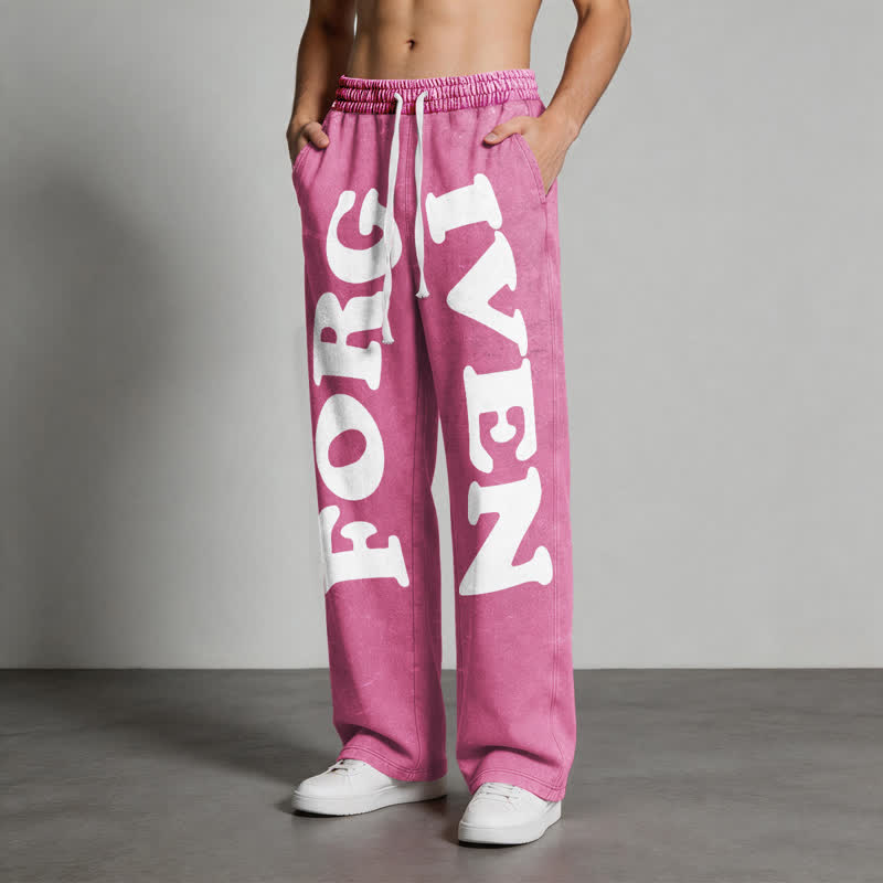 Christianartworkshop Forgiven Statement Wide Leg Washed Sweatpants - image 44
