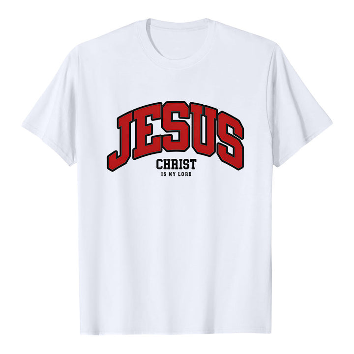 Christianartworkshop Bold Declaration 'Jesus Christ Is My Lord' Christian T-Shirt - White - 2XL - image 1