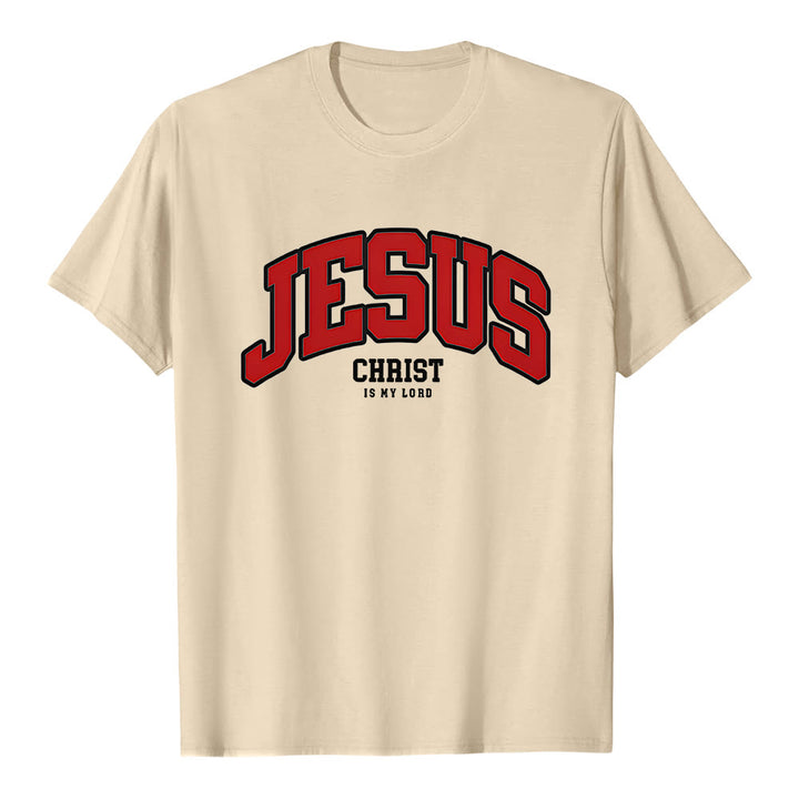 Christianartworkshop Bold Declaration 'Jesus Christ Is My Lord' Christian T-Shirt - Beige - 2XL - image 7