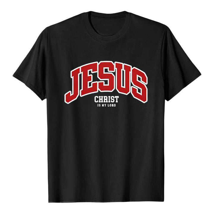 Christianartworkshop Bold Declaration 'Jesus Christ Is My Lord' Christian T-Shirt - Black - 2XL - image 0