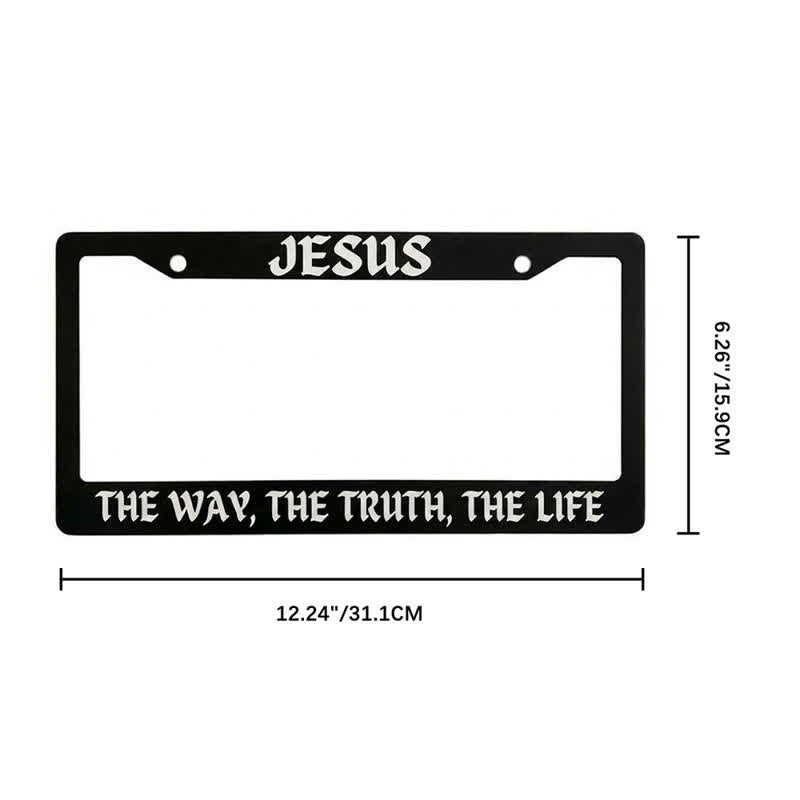 Christianartworkshop Psalm 18:32 Scripture Metal Car Frame: Emblem of Abiding Heavenly Strength - image 17