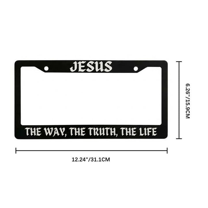 Christianartworkshop Psalm 18:32 Scripture Metal Car Frame: Emblem of Abiding Heavenly Strength - image 17