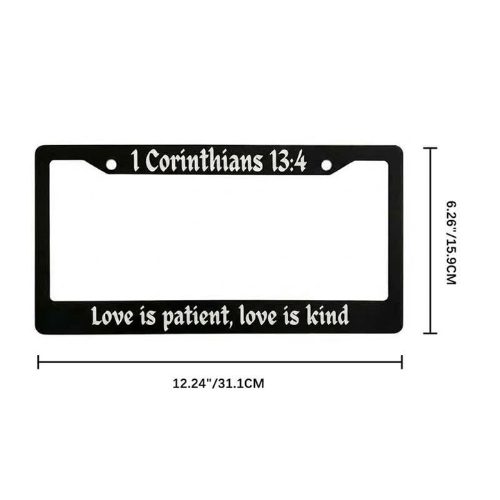 Christianartworkshop Psalm 18:32 Scripture Metal Car Frame: Emblem of Abiding Heavenly Strength - image 21