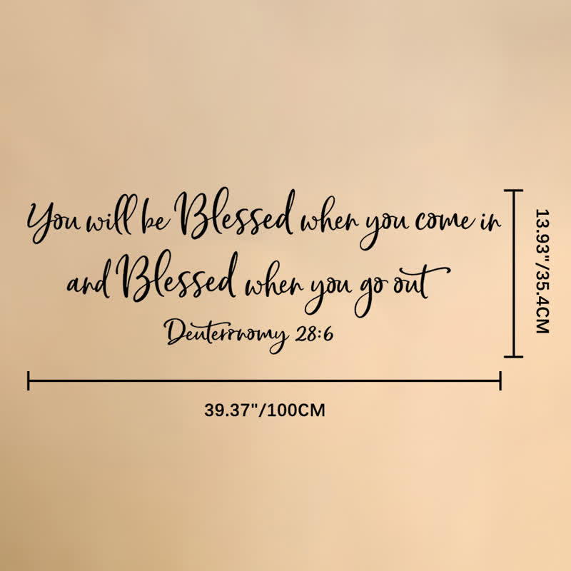 Christianartworkshop Uplifting Sacred Text Entry Wall Sticker: Bearer of Quiet Devotional Serenity - 39.37"*13.93" / 100*35.4cm - image 8