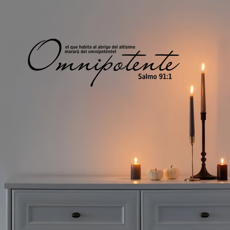 Christianartworkshop Refined Script Bible Quote Wall Sticker: Emblem of Heavenly Almighty Favor - image 0
