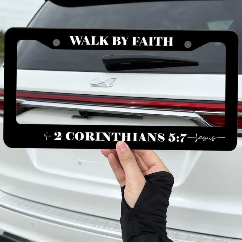 Christianartworkshop Cross Accented Faith Car License Frame: Beacon of Gentle Heavenly Light - image 5