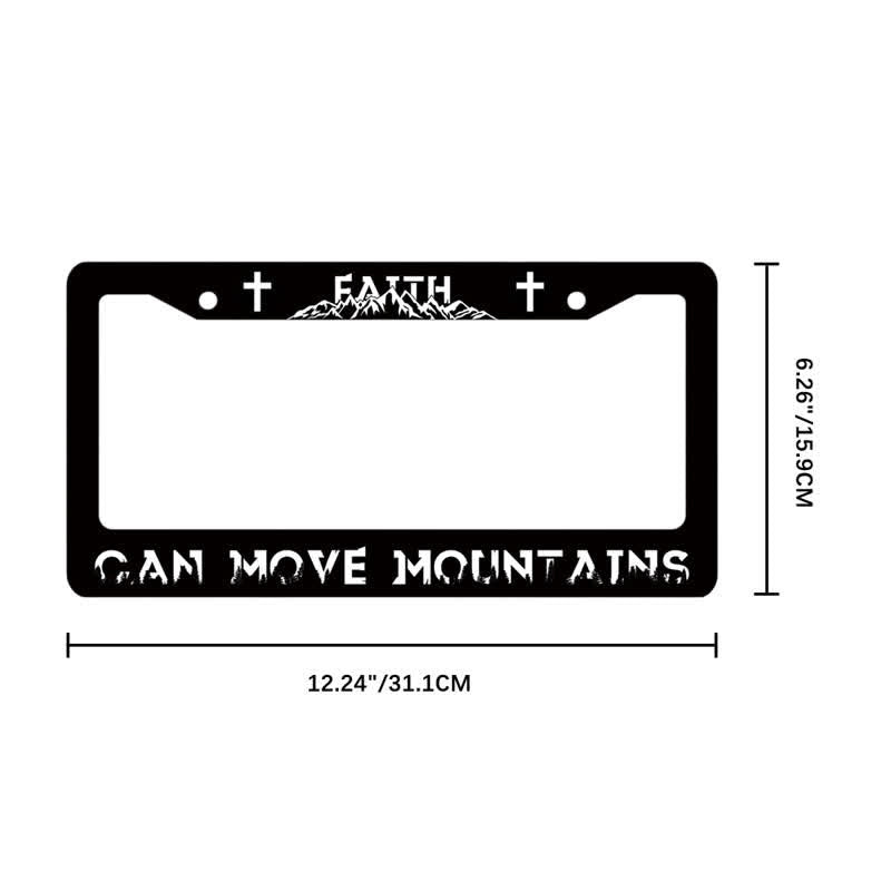 Christianartworkshop Mountain Silhouette Faith Inscription Car Frame: Reminder of Tender Heavenly Care - image 7