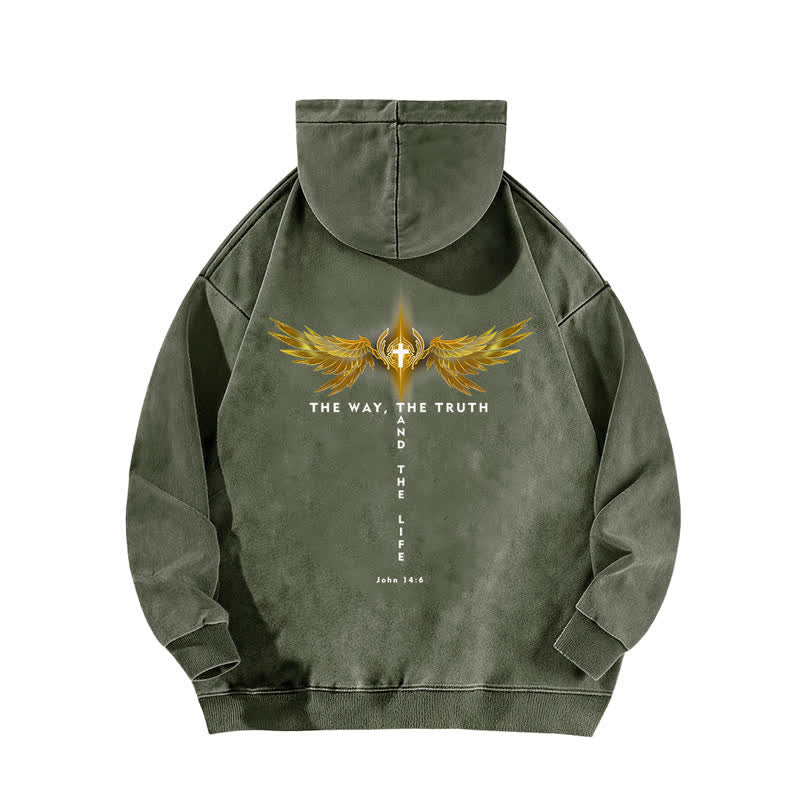 Christianartworkshop The Way The Truth And The Life Washed Hoodie - image 13