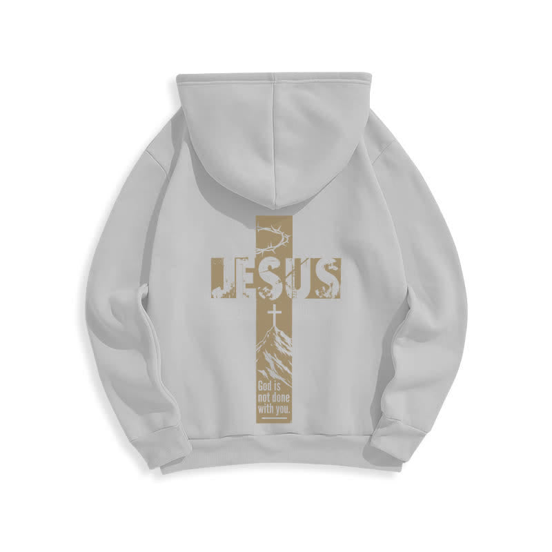 Christianartworkshop Jesus Graffiti God Is Not Done With You Hoodie - image 13