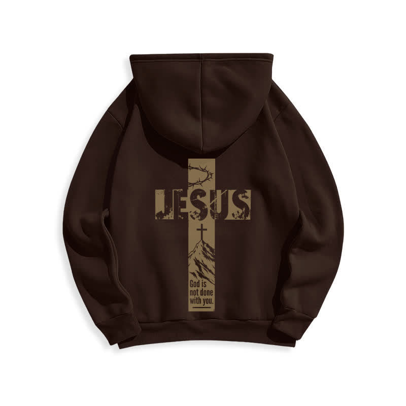 Christianartworkshop Jesus Graffiti God Is Not Done With You Hoodie - image 16