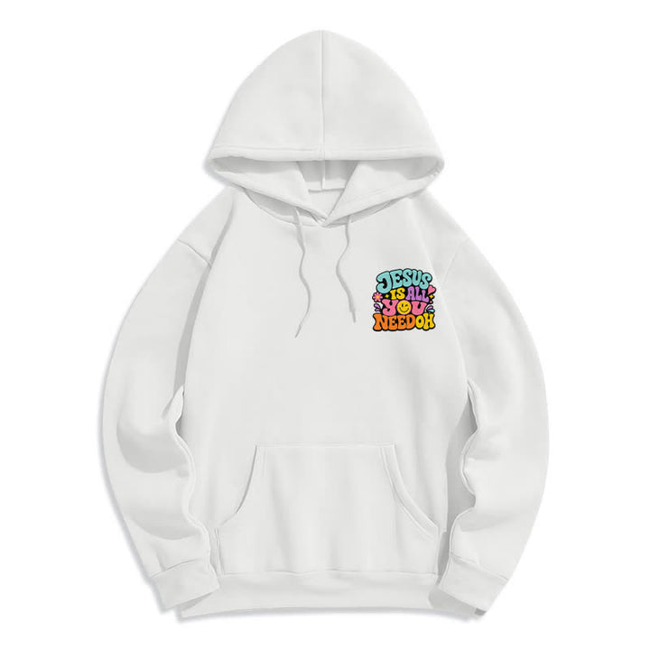 Christianartworkshop Jesus Is All You Need Graffiti Fleece Lined Hoodie - image 2
