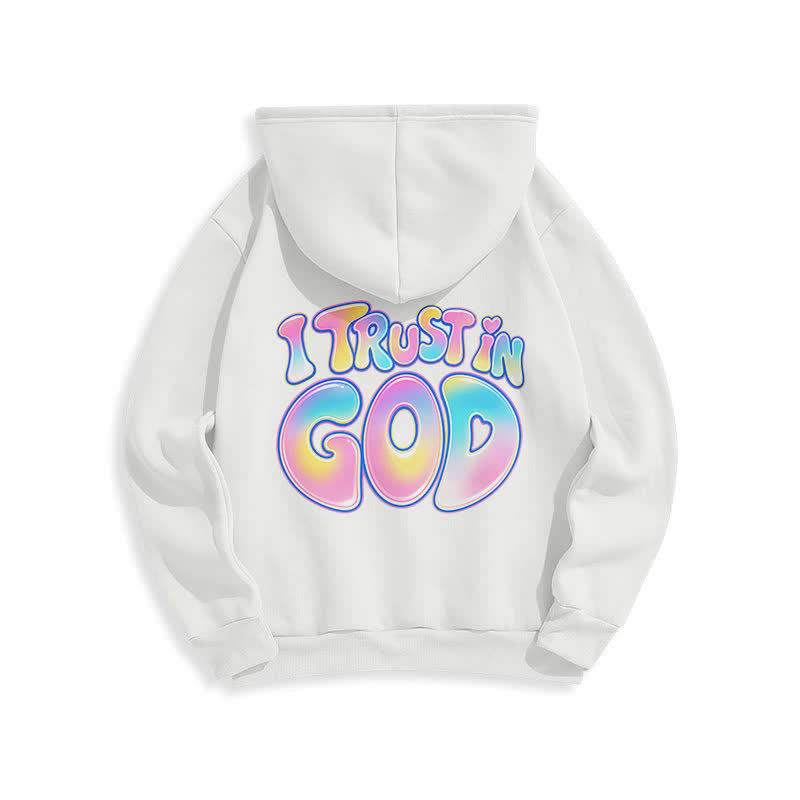 Christianartworkshop Trust In God Pastel Graffiti Oversized White Hoodie - image 1