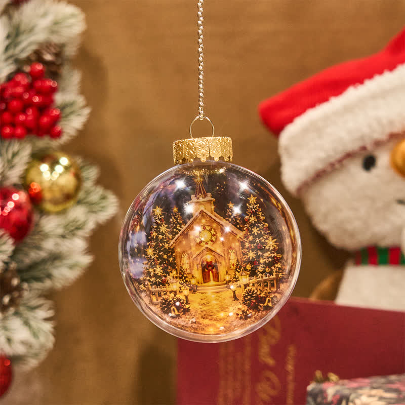 Christianartworkshop Multi-Style Sacred Print Christmas Bauble: Token of Holy Blessing & Quiet Devotion - Without LED Light - Star of Bethlehem A - image 17