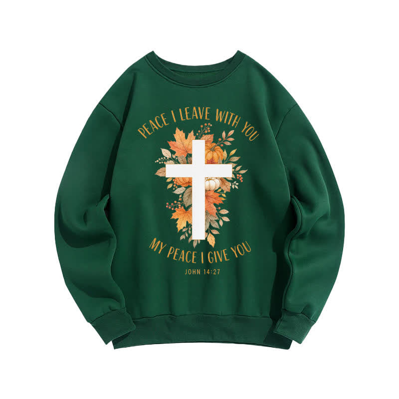 Christianartworkshop Jesus Autumn Pumpkin Graphic Cozy Fleece Sweatshirt - image 16