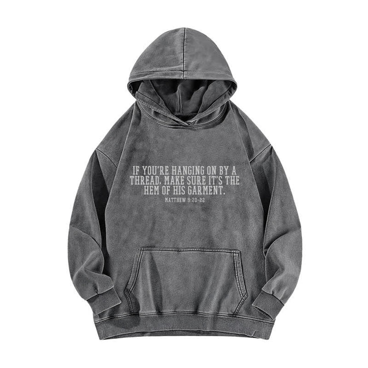 Christianartworkshop Hem Of His Garment Front And Back Washed Hoodie - image 8