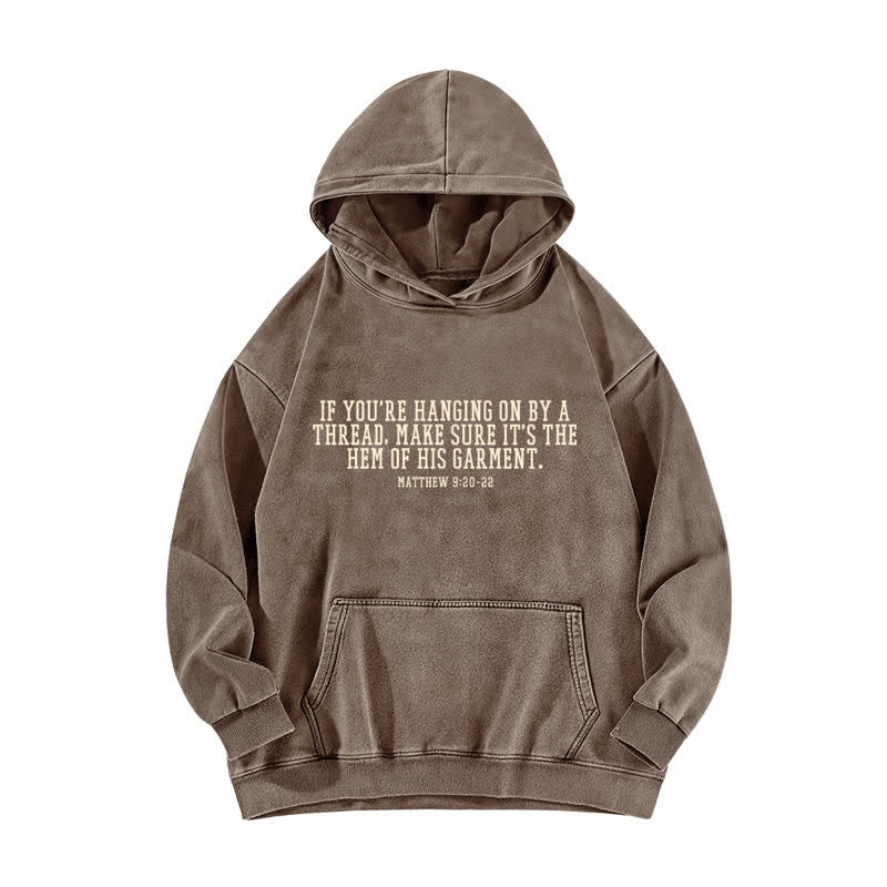 Christianartworkshop Hem Of His Garment Front And Back Washed Hoodie - image 11