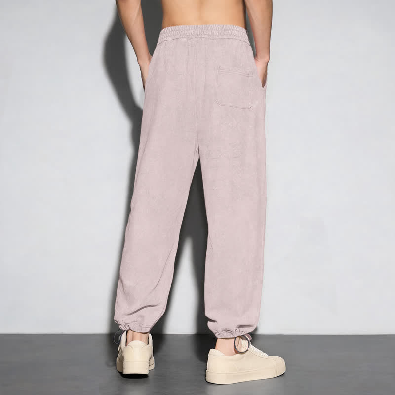 Christianartworkshop Jesus Portrait Gothic Script Blush Washed Sweatpants - image 7