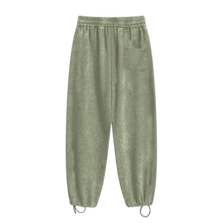 Christianartworkshop Black Gothic Script Streetwear Washed Sweatpants - image 19