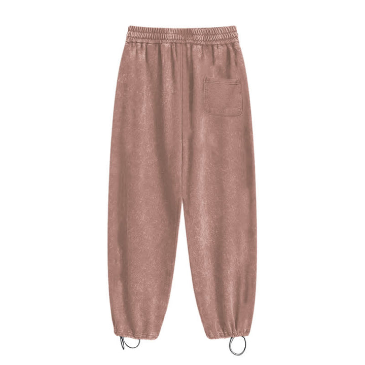 Christianartworkshop Black Gothic Script Streetwear Washed Sweatpants - image 43