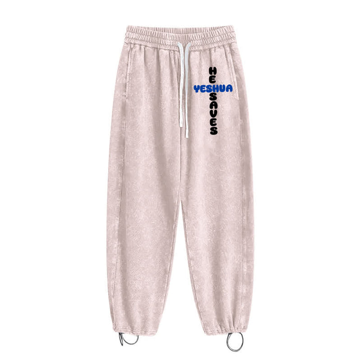 Christianartworkshop Blush Street Ease Drawstring Washed Sweatpants - image 42