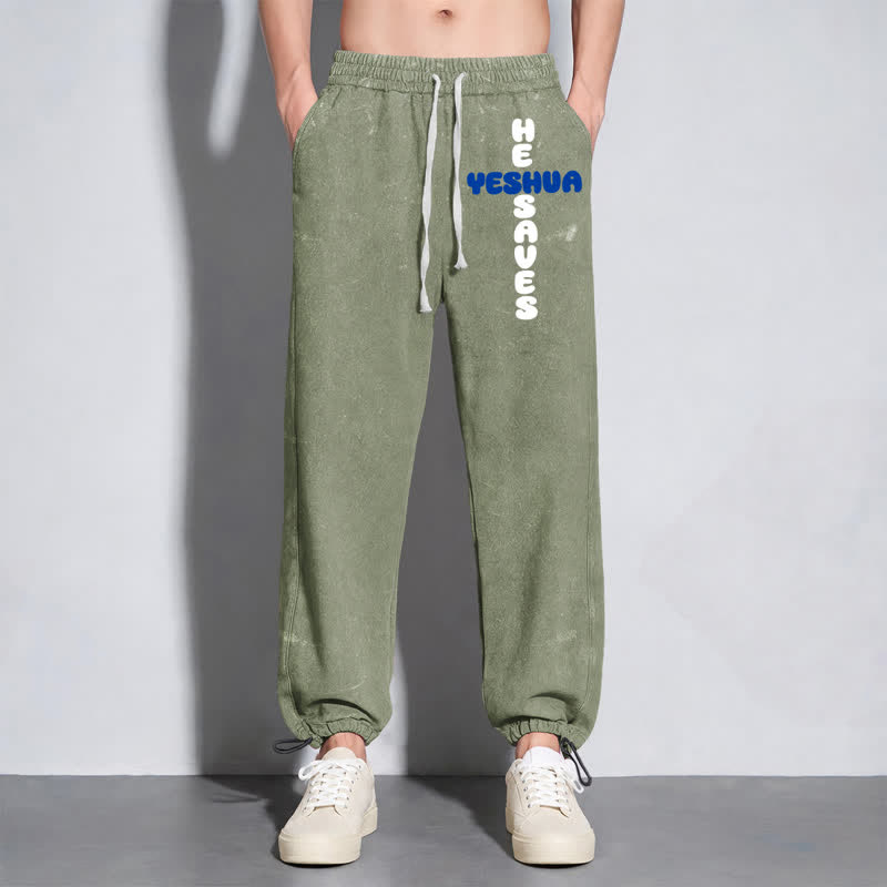 Christianartworkshop Blush Street Ease Drawstring Washed Sweatpants - image 38