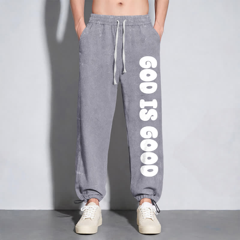 Christianartworkshop Blush Good Is Good Statement Washed Sweatpants - image 38