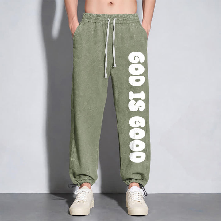 Christianartworkshop Blush Good Is Good Statement Washed Sweatpants - image 30