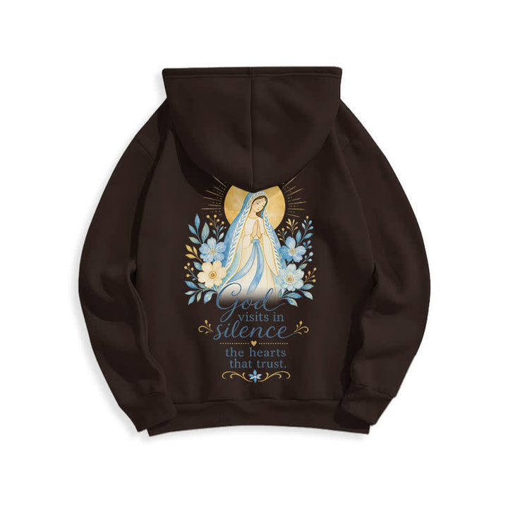 Christianartworkshop Olive Grace Cross Floral Fleece Lined Hoodie - image 19