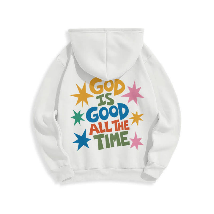Christianartworkshop God Is Good All The Time Star Graphic Hoodie - image 4